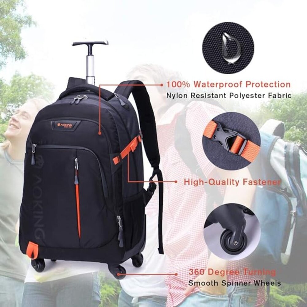Aoking Rolling Backpack